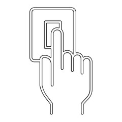 Switch icon in line style