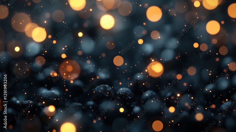 Poster abstract blurry background with multiple soft focus elements and photographic effects in various col