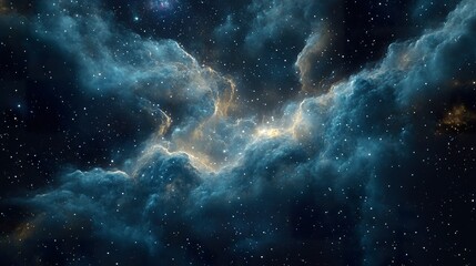 Fototapeta premium Cosmic Nebula, Starry Night Sky, Outer Space