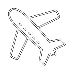 Currency exchange icon in line style