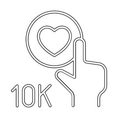 supporter icon in line style