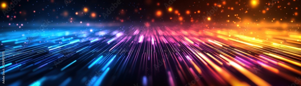 Poster colorful abstract background with bright lights creating a dynamic and vibrant visual effect