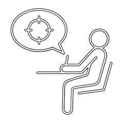 strategy icon in line style