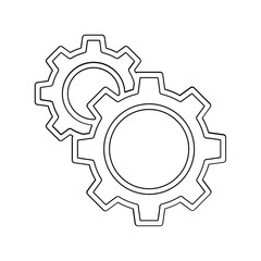 Process icon in line style