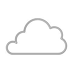 Cloud icon in line style