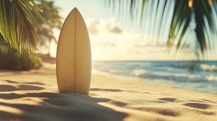 Surfboard in Sand
