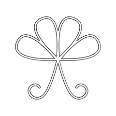 Bow icon in line style