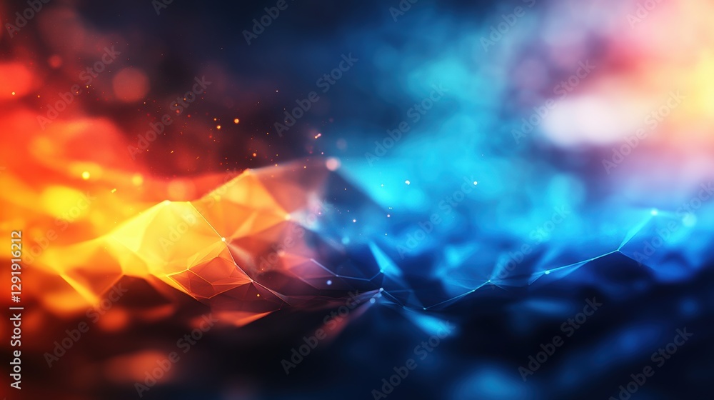 Aufkleber abstract background featuring colorful geometric shapes and patterns with smooth gradients and textu