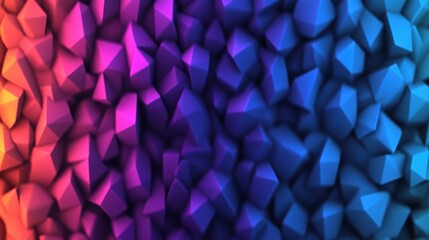 Fototapeta premium Colorful abstract background featuring geometric triangles in vibrant hues and patterns for creative design