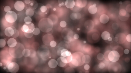 Dark orange circle with bokeh effect background. Generative AI.