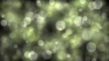 Dark yellow  circle with bokeh effect background. Generative AI.