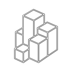 Box icon in line style