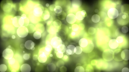 Yellow circle with bokeh effect background. Generative AI.