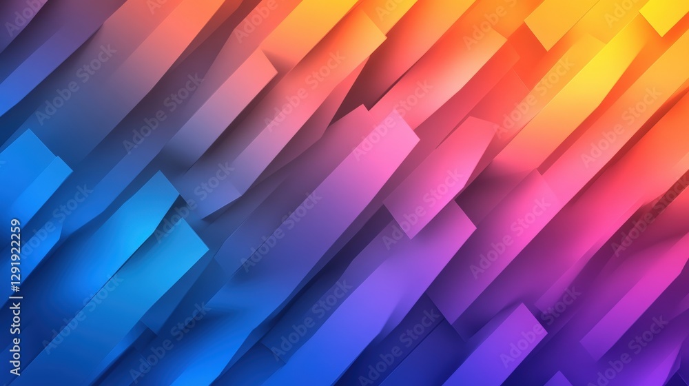 Aufkleber abstract background featuring colorful geometric shapes on a textured surface with soft lighting