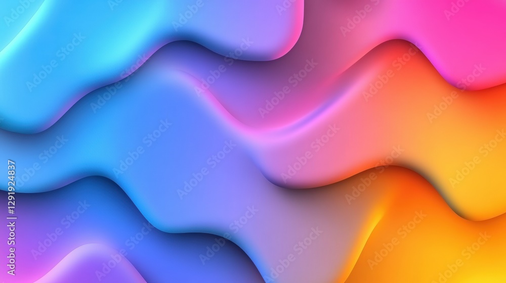 Poster abstract colorful background with flowing waves and dynamic shapes for creative design projects