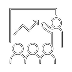 Presentation icon in line style