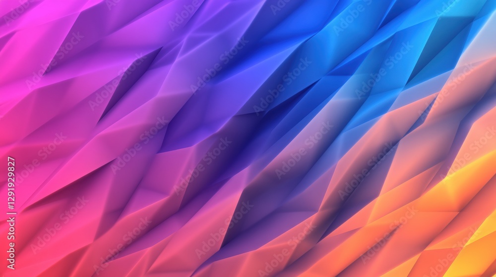 Poster colorful abstract low poly background design with vibrant geometric shapes and patterns in digital a