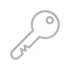 Key icon in line style