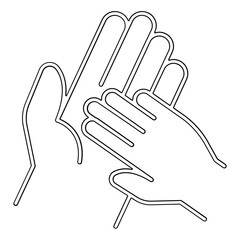 Obraz premium Support icon in line style