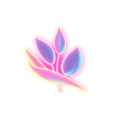 Oats holographic 3D icon. neon symbol vector illustration isolated on white background. Generative AI