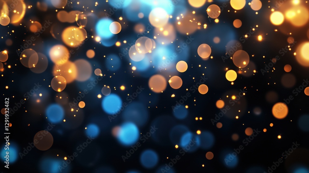 Poster blurred background filled with colorful lights creating an abstract photographic effect