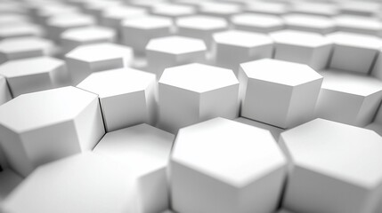 Abstract Hexagonal Geometric Pattern