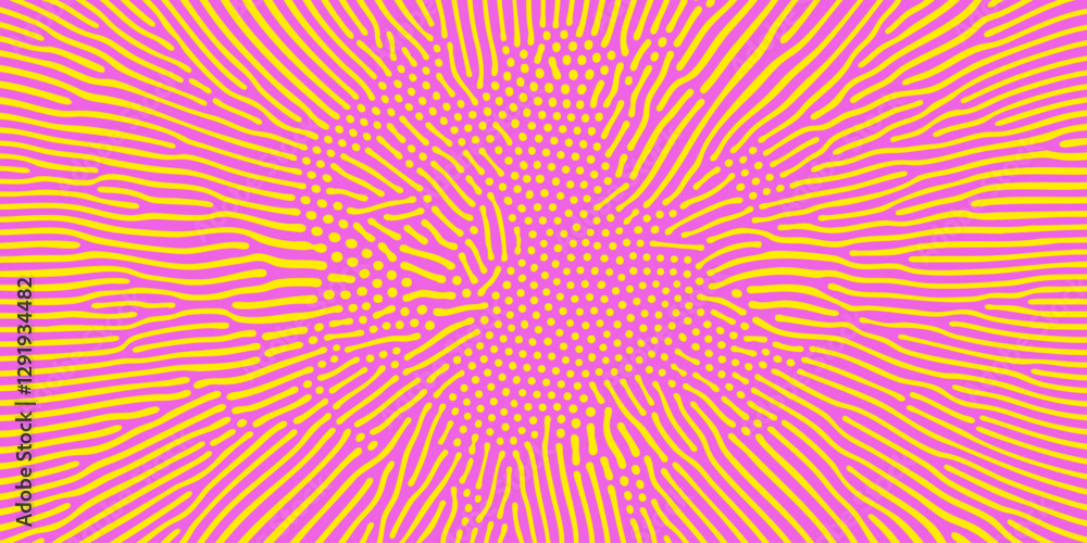 Poster abstract pattern background. organic halftone background. pink yellow vector organic pattern of line