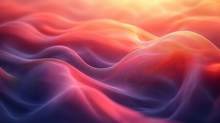 Obraz premium Abstract Sunset Waves of Color