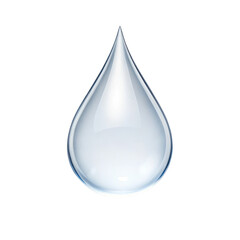 spring season equipment, Water droplet isolated on a white background.