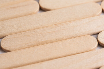 Background of wooden slats in closeup.