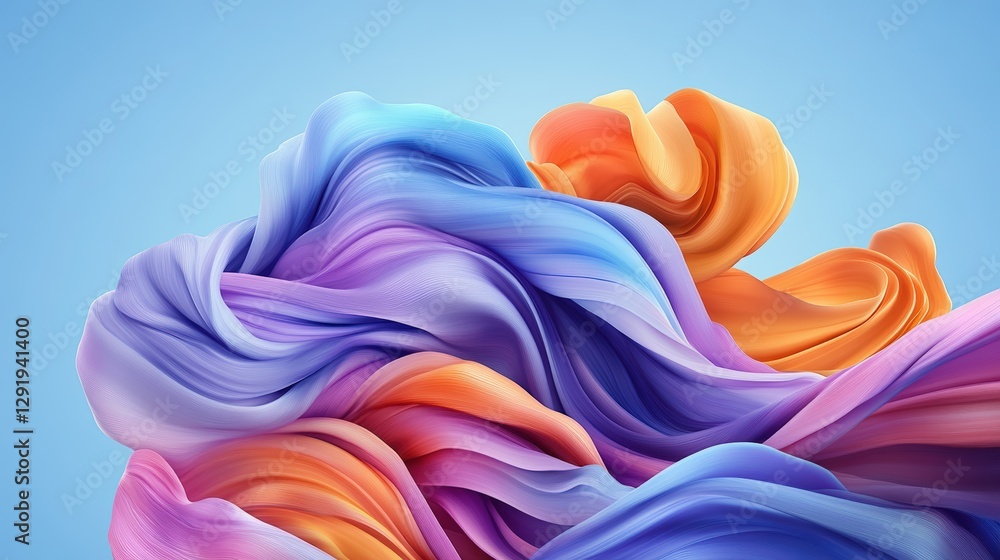 Poster abstract background featuring colorful fluid patterns and textures in a modern artistic composition