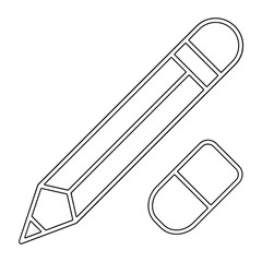 stationery icon in line style