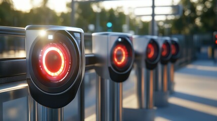 Modern Security Gate with Recognition Technology
