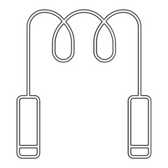 Jump rope icon in line style