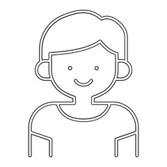 Patient icon in line style
