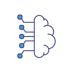 Ai Technology vector icon stock illustration