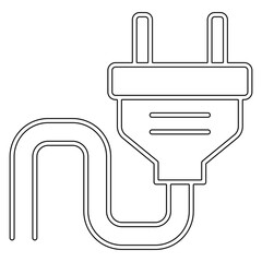 Plug icon in line style
