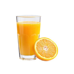 Fresh Orange Juice in a Glass