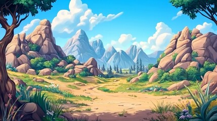 Captivating art showcasing a picturesque land.