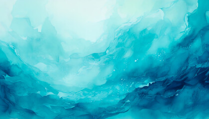 abstract blue watercolor creates serene background cover design