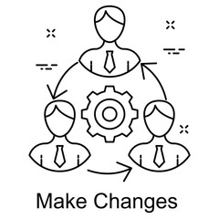 Make Changes Icon. Vector Design