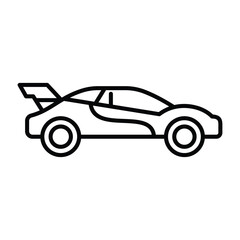 race car silhouette icon