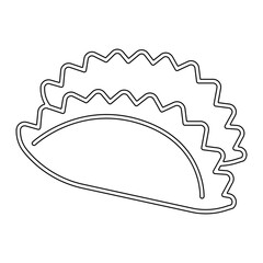 gyoza icon in line style