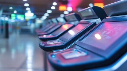Security Checkpoint with Scanning Devices in Use