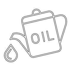 Oil icon in line style