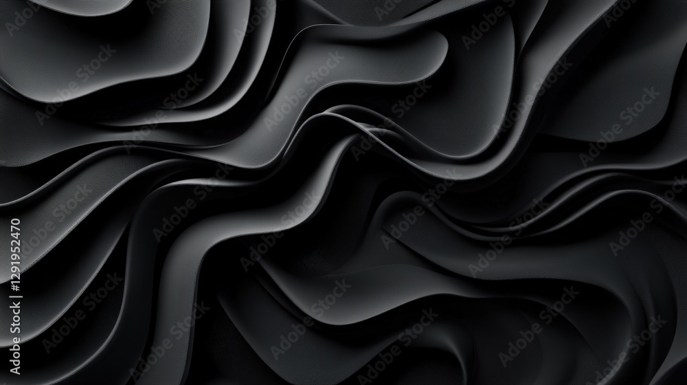 Poster black abstract background with smooth texture and subtle gradients for design and artistic projects