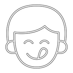 Delicious icon in line style