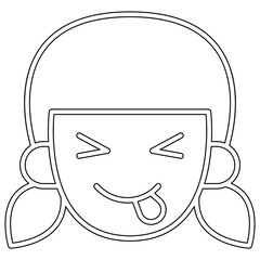 Delicious icon in line style