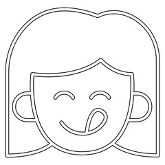 Delicious icon in line style