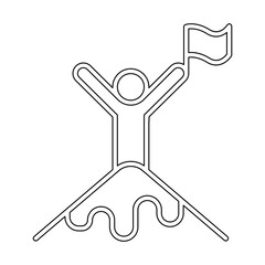 Success icon in line style